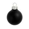 4ct Black Glass Matte Christmas Ball Ornaments 4.75" (120mm)