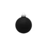 40ct Black Matte Glass Christmas Ball Ornaments 1.5" (40mm)