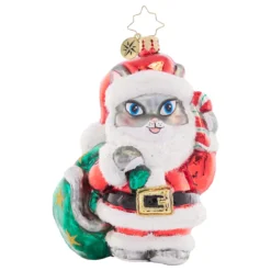 Christopher Radko Very Meow-Y Christmas Glass Ornament 1021506