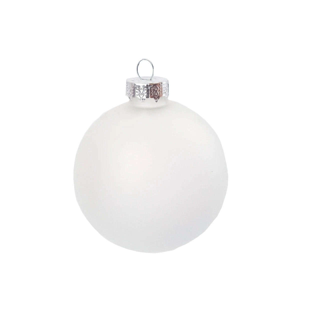 40ct Snow White Matte Glass Ball Christmas Ornaments 1.25" 1 40ct Snow White Matte Glass Ball Christmas Ornaments 1.25"