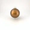 40ct Bronze Glass Christmas Ball Ornaments 1.5" (40mm)