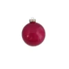 28ct Fuchsia Pink Clear Glass Christmas Ball Ornaments 2" (50mm)