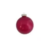 40ct Fuschia Pink Clear Glass Christmas Ball Ornaments 1.25" (30mm)
