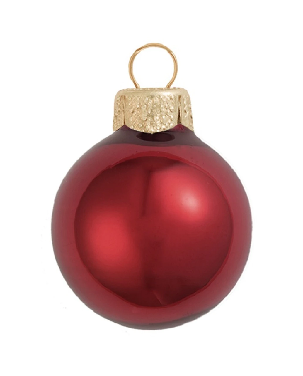40ct Burgundy Red Glass Pearl Christmas Ball Ornaments 1.5" (35mm) 1 40ct Burgundy Red Glass Pearl Christmas Ball Ornaments 1.5" (35mm)