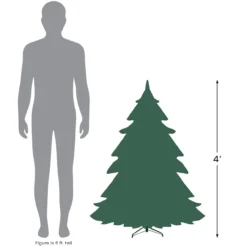 4' Pre-Lit Medium Canadian Pine Artificial Christmas Tree - Multicolor LED Lights -Christmas Trees Shop 427 02982.1684870378