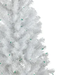 4' Pre-Lit White Artificial Christmas Tree, Green Lights -Christmas Trees Shop 427 76746.1684856068