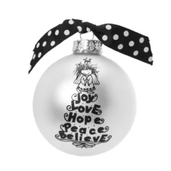 "Christmas Tree"Ā Marci Glass Christmas Ball Ornament 2.75" (70mm)