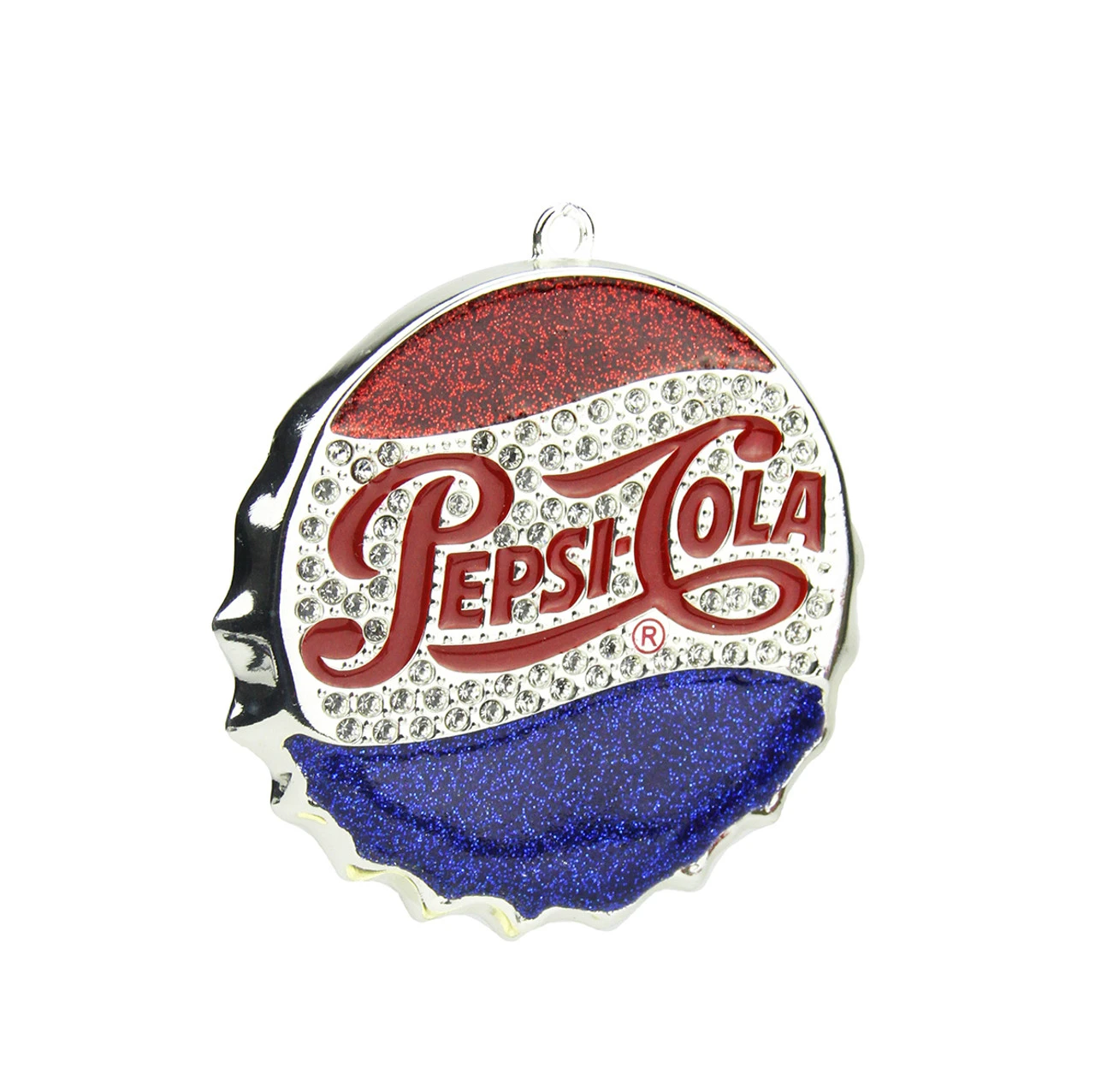 3" Blue And Red "PEPSI COLA" Bottle Cap Logo Christmas Ornament 1 3" Blue And Red "PEPSI COLA" Bottle Cap Logo Christmas Ornament