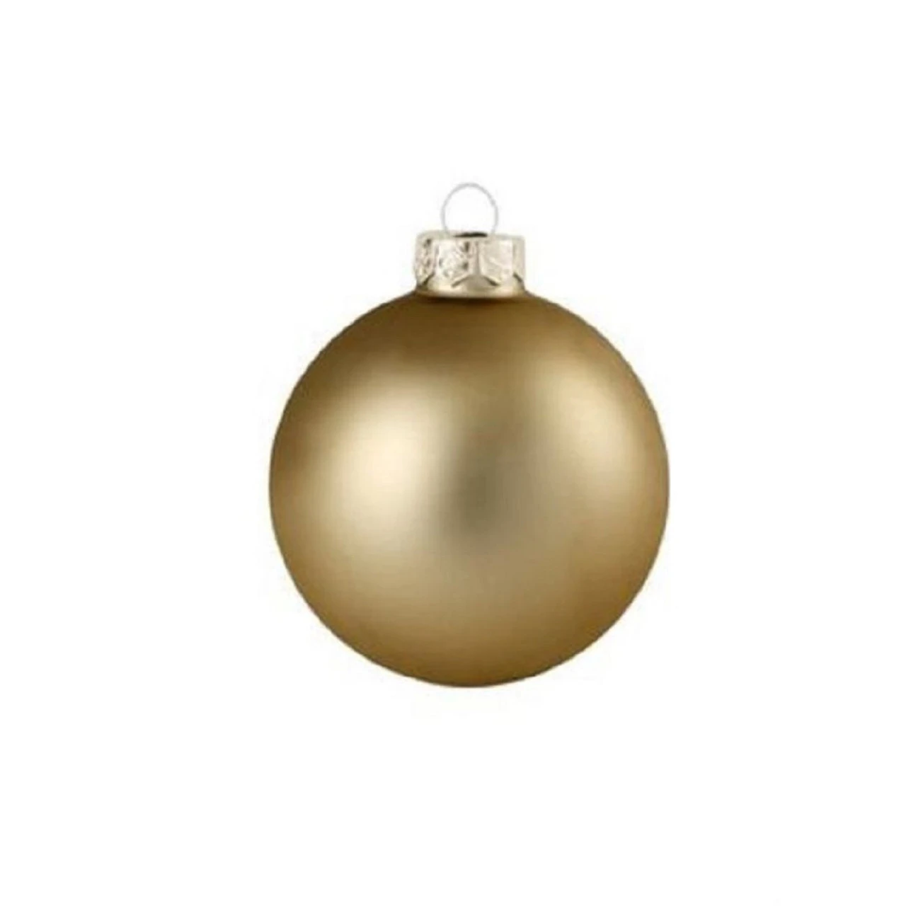 40ct Matte Antique Gold Glass Ball Christmas Ornaments 1.5" (40mm) 1 40ct Matte Antique Gold Glass Ball Christmas Ornaments 1.5" (40mm)
