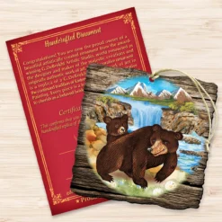 Set Of 2 Adorable Bears In A Cabin Wooden Christmas Ornaments 5.5" 6 Set Of 2 Adorable Bears In A Cabin Wooden Christmas Ornaments 5.5" -Christmas Trees Shop 8114081 3 35978.1667549799