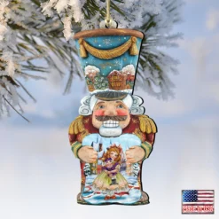 Set Of 2 Christmas Nutcracker Wooden Ornaments 5.5" -Christmas Trees Shop 8116430 4 49041.1667549857