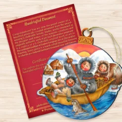 Set Of 2 Ride The Waves To North Pole Santa Wooden Christmas Ornaments 5.5" 6 Set Of 2 Ride The Waves To North Pole Santa Wooden Christmas Ornaments 5.5" -Christmas Trees Shop 8117418 3 95881.1667549859