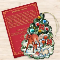 Set Of 2 Forest Animals Christmas Tree Ornaments 5.5" -Christmas Trees Shop 8119182 3 53933.1667549901