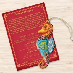 Set Of 2 Coastal Seahorse Wooden Christmas Ornaments 5.5" -Christmas Trees Shop 8126111 3 18248.1667549923