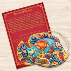 Set Of 2 Vivid Tropical Fish Wooden Christmas Ornaments 5.5" -Christmas Trees Shop 8126121 3 67785.1667549927