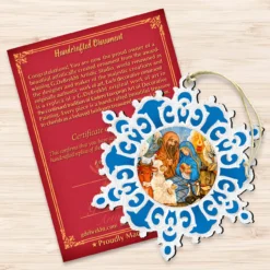 Set Of 2 Snowflake Nativity Scene Wooden Christmas Ornaments 5.5" 6 Set Of 2 Snowflake Nativity Scene Wooden Christmas Ornaments 5.5" -Christmas Trees Shop 8141152 3 30348.1667549622