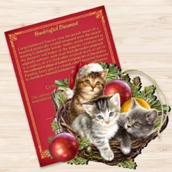Set Of 2 Kittens In A Basket Wooden Christmas Ornaments 5.5" -Christmas Trees Shop 8161027 1 1607 3 75339.1667549733