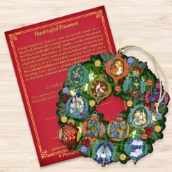Set Of 2 Wreath With 12 Days Of Christmas Wooden Ornaments 5.5" 6 Set Of 2 Wreath With 12 Days Of Christmas Wooden Ornaments 5.5" -Christmas Trees Shop 8185313 3 40929.1667549633
