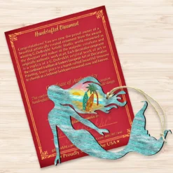 Set Of 2 Mermaid Beach Scene Wooden Christmas Ornaments 5.5" 6 Set Of 2 Mermaid Beach Scene Wooden Christmas Ornaments 5.5" -Christmas Trees Shop 8198514 3 88062.1667549670