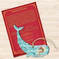 Set Of 2 Whale Beach Scene Wooden Christmas Ornaments 5.5" -Christmas Trees Shop 8198516 3 23415.1667549674