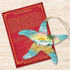 Set Of 2 Starfish Beach Scene Wooden Christmas Ornaments 5.5" -Christmas Trees Shop 8198531 3 24274.1667549690