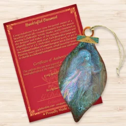 Set Of 2 Luminous Fairy In The Forest Wooden Christmas Ornaments 5.5" -Christmas Trees Shop 845620 jw 3 40954.1667549698