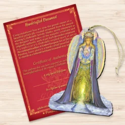 Set Of 2 Angel Hands Of Love Wooden Christmas Ornaments 5.5" -Christmas Trees Shop 845623 jw 3 83635.1667549701