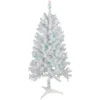 4' Pre-Lit White Artificial Christmas Tree, Green Lights