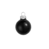 40ct Black Shiny Glass Christmas Ball Ornaments 1.5" (40mm)