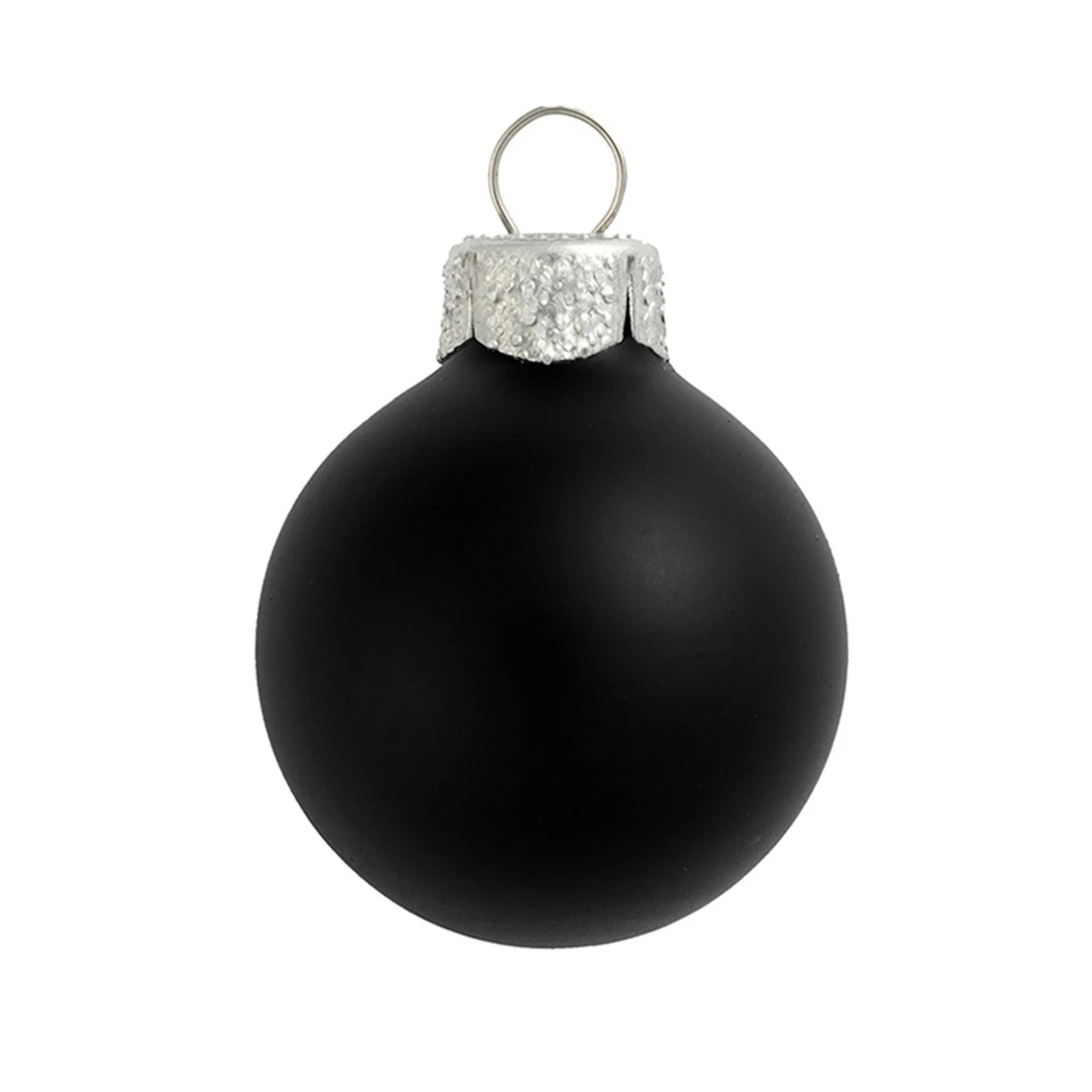 4ct Black Shiny Glass Christmas Ball Ornaments 4.75" (120mm) 1 4ct Black Shiny Glass Christmas Ball Ornaments 4.75" (120mm)