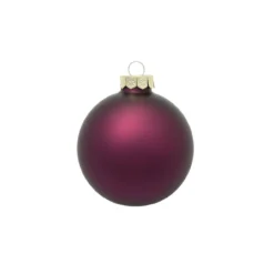 40ct Matte Purple Glass Ball Christmas Ornaments 1.25" (31mm)