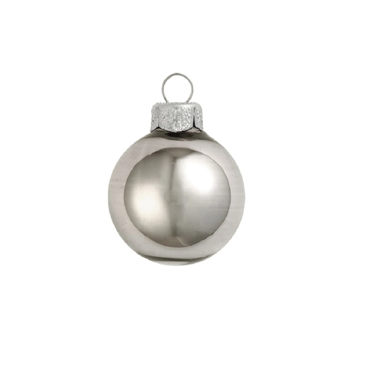 40ct Silver Smoke Glass Shiny Christmas Ball Ornaments 1.25" (30mm) 1 40ct Silver Smoke Glass Shiny Christmas Ball Ornaments 1.25" (30mm)