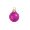 40ct Pearl Raspberry Pink Glass Christmas Ball Ornaments 1.5" (40mm)