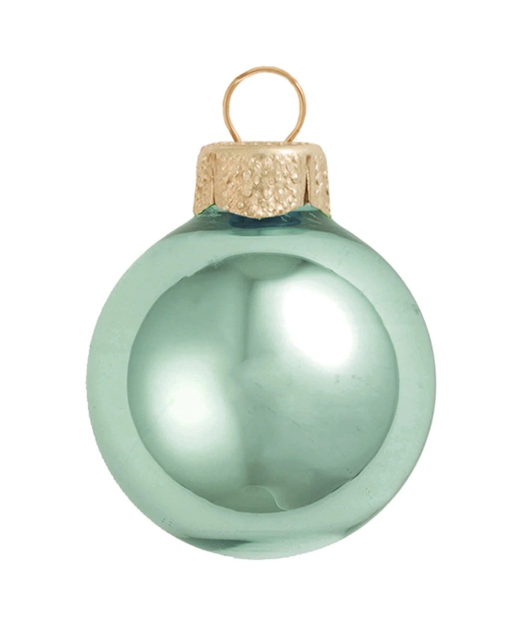 2ct Shale Green Shiny Glass Christmas Ball Ornaments 6" (150mm) 2 2ct Shale Green Shiny Glass Christmas Ball Ornaments 6" (150mm) - Image 2