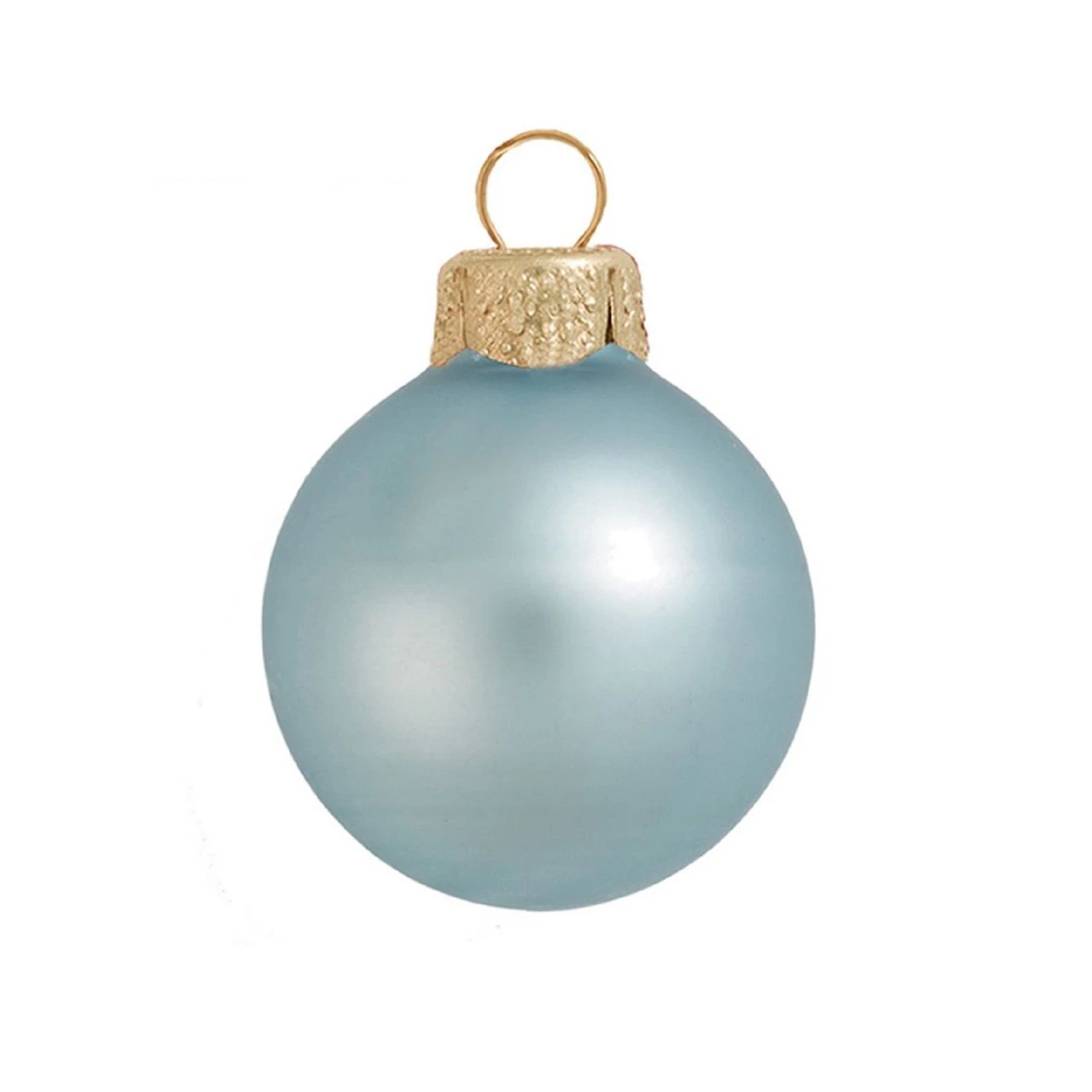 40ct Baby Blue Glass Matte Christmas Ball Ornaments 1.5" (35mm) 1 40ct Baby Blue Glass Matte Christmas Ball Ornaments 1.5" (35mm)