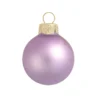 4ct Soft Lavender Purple Matte Glass Christmas Ball Ornaments 4.75" (120mm)