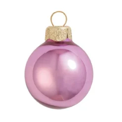 40ct Rosewood Pink Pearl Christmas Ball Ornaments 1.25" (30mm)