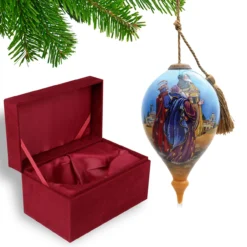 6" Three Kings At Bethlehem Religious Christmas Finial Shaped Glass Hanging Ornament -Christmas Trees Shop dacf 1610068 3 29846.1667620510