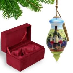 6" Vineyard Christmas Finial Shaped Glass Hanging Ornament -Christmas Trees Shop dacf 1610105 3 31654.1667620514