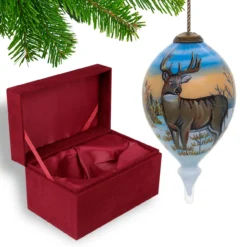 4.75” Brown Whitetail Deer Hand Painted Mouth Blown Glass Hanging Christmas Ornament 7 4.75” Brown Whitetail Deer Hand Painted Mouth Blown Glass Hanging Christmas Ornament -Christmas Trees Shop dacf 1710372 4 41566.1667621008