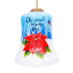 3.5" Oh Come Let Us Adore Him Christmas Bell Shaped Glass Ornament -Christmas Trees Shop dacf 1812019 3 89747.1667621003