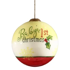 4" Baby's First Christmas Teddy Bear Glass Ball Hanging Ornament 6 4" Baby's First Christmas Teddy Bear Glass Ball Hanging Ornament -Christmas Trees Shop dacf 1812028 4 97585.1667620397