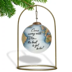 3” Globe Come With Me Hand Painted Christmas Ornament -Christmas Trees Shop dacf 1911085 4 04675.1667528319