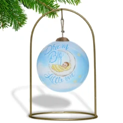 3” Blue And White Little Boy Hand Painted Mouth Blown Glass Hanging Christmas Ornament -Christmas Trees Shop dacf 1911087 4 08824.1667528326