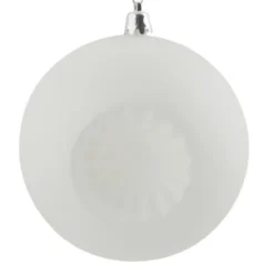 6ct Winter White Shatterproof Matte Christmas Ball Ornaments 4" (100mm) -Christmas Trees Shop dak cop10828 6wht 3 83527.1667662745