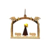 2.5" Beige, Brown, And Yellow Handcrafted Three Kings Richard Glaesser Hanging Ornament