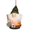 4" Brown And White Christian Ulbricht Gnome With Shovel Ornament Decoration