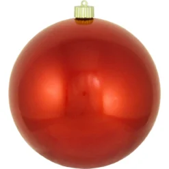Crimson Red Shatterproof Shiny Christmas Ball Ornament 8" (200mm)