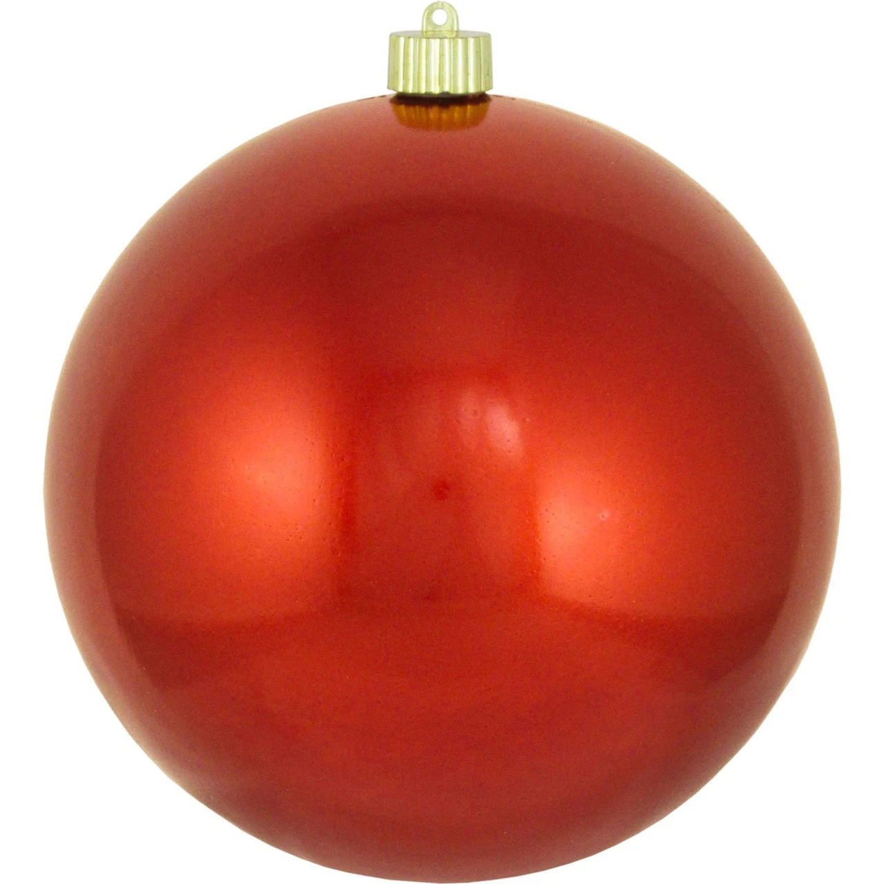 Crimson Red Shatterproof Shiny Christmas Ball Ornament 8" (200mm) 1 Crimson Red Shatterproof Shiny Christmas Ball Ornament 8" (200mm)