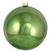 Lime Green Shatterproof Shiny Christmas Ball Ornament 8" (200mm)